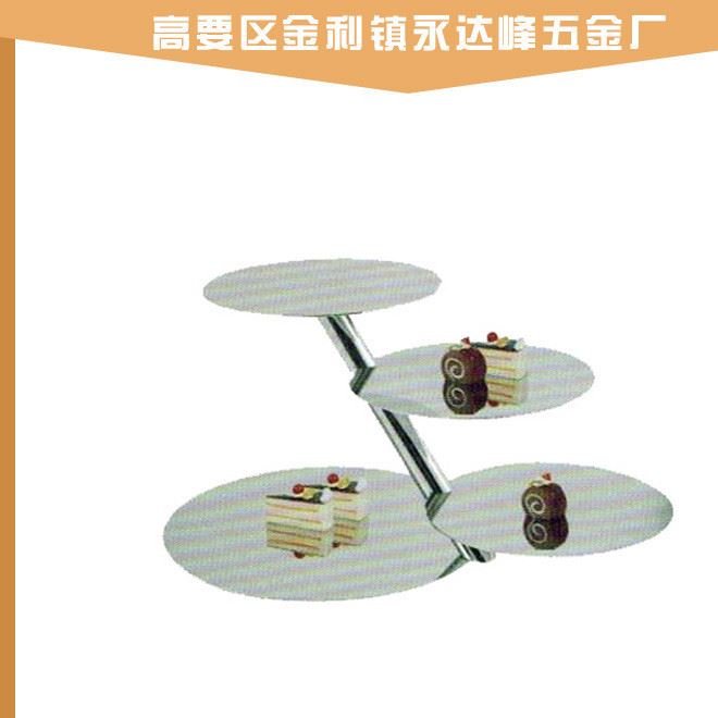 不銹鋼展示架蛋糕點心壽司水果層架創意新款不銹鋼錘點果盤 廠家