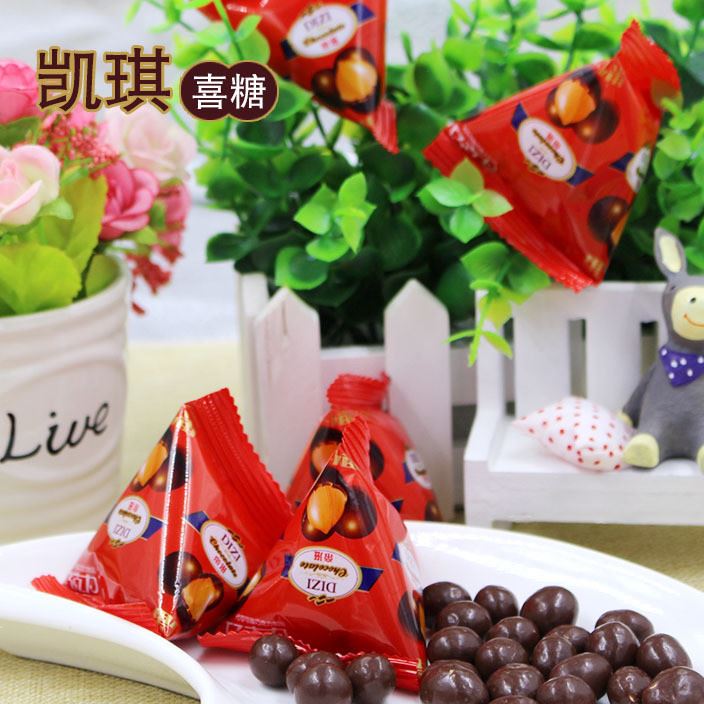 帝滋果仁巧克力500g網(wǎng)紅糖果批發(fā)喜糖果