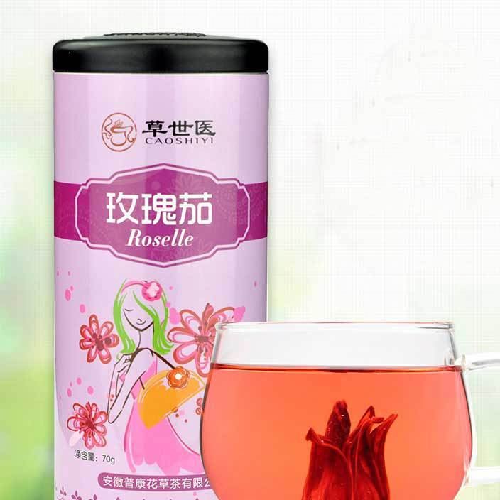 泗水良農(nóng)洛神花玫瑰茄茶 花草茶 美容花茶罐裝70g天然干花