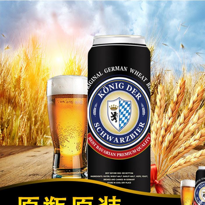 德國黑啤國啤酒500ml24聽裝啤酒口感干爽醇厚原味