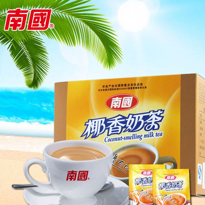 海南特產(chǎn) 南國(guó)食品 椰香奶茶170g速溶椰奶紅茶下午茶 奶茶粉