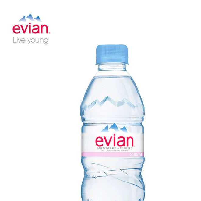 饮用水批发 法国Evian依云天然矿泉水330ml瓶装 商超热卖