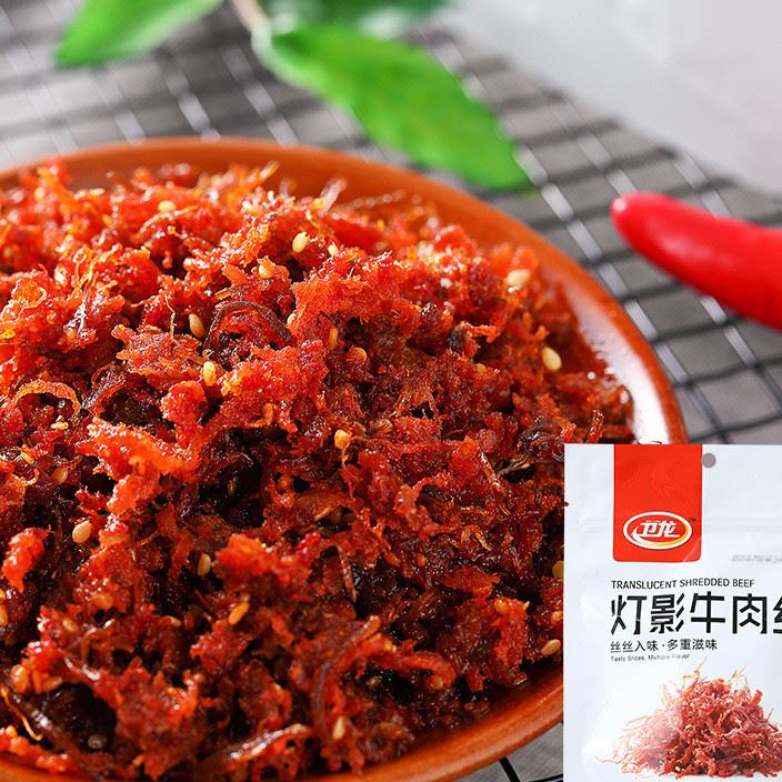 衛(wèi)龍牛肉絲100g 四川特產(chǎn)麻辣8090后兒時(shí)懷舊肉食休閑零食品小吃