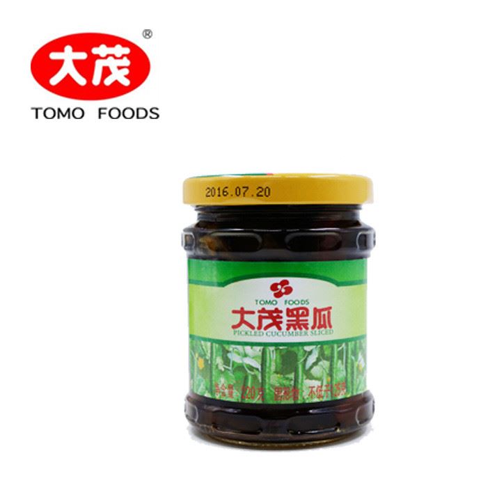 大茂黑瓜220g/瓶 385g/瓶傳統(tǒng)開胃醬菜即食蔬菜獨立瓶裝量大批發(fā)