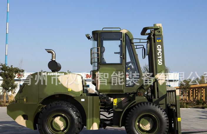 青州漢科 5噸越野叉車 超大動力 出口