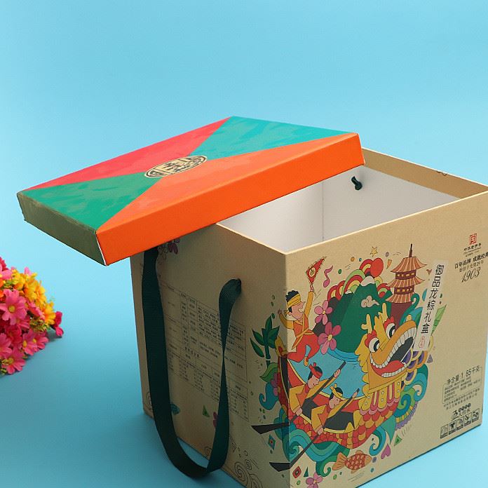 定制手提禮品月餅盒 天地蓋零食瓦楞盒 彩印月餅禮品盒 大禮包盒