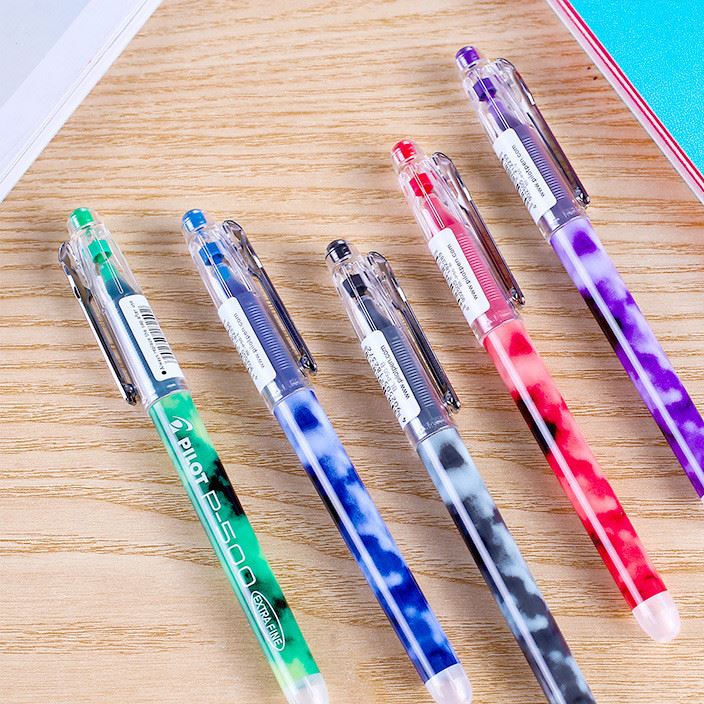 日本pilotP500中性筆針管0.5mm彩色水筆BL-P50辦公簽字筆