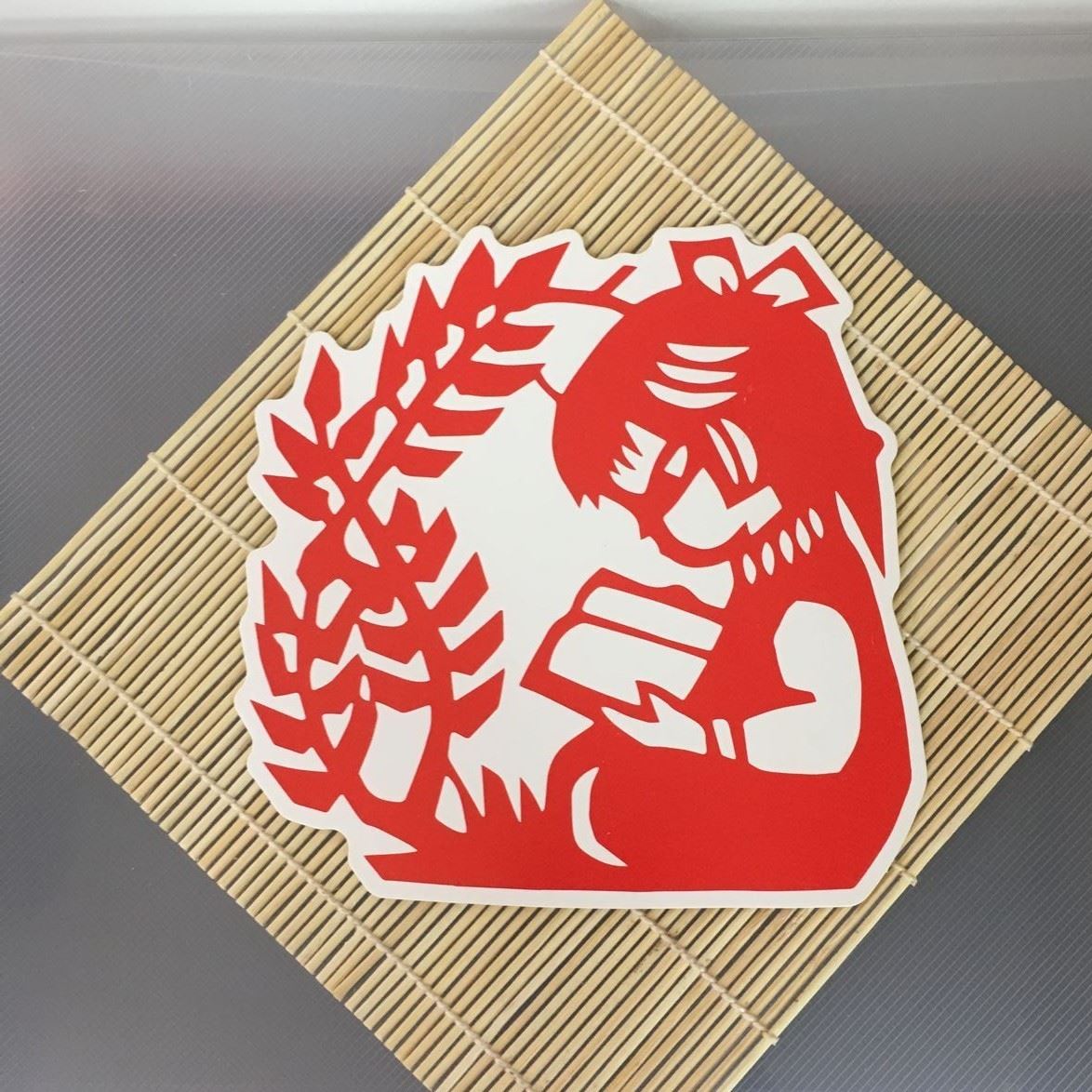 窗花剪紙掛飾不含竹子 紙質(zhì)工藝品 LOGO來圖定制