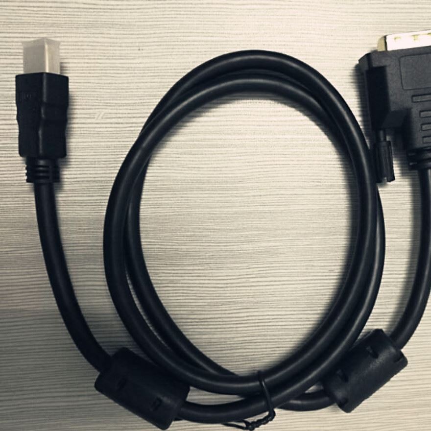 HDMI 轉(zhuǎn) DVI DVI 24+1 對 Hdmi 公頭 高清 連接 轉(zhuǎn)換線 雙磁環(huán)