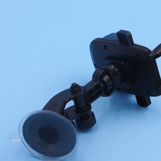 塑料吸盘支架车载汽车通用360度旋转硅胶吸盘大自动锁手机支架