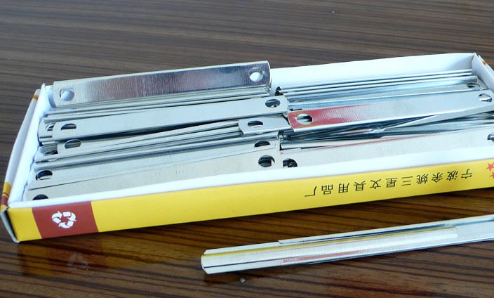 廠家批發 三件套裝訂夾  111-1裝訂夾 文件夾 可定制logo