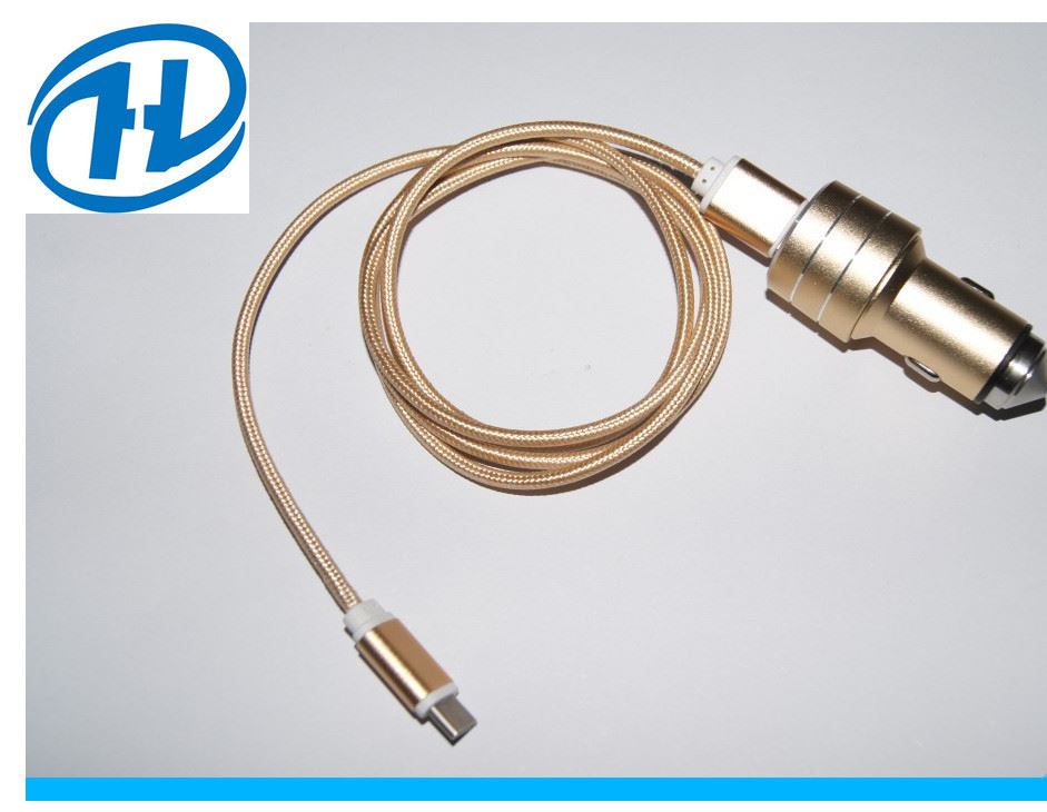 車載充電頭12~24V 雙USB 車充2.1A快速車載充電器