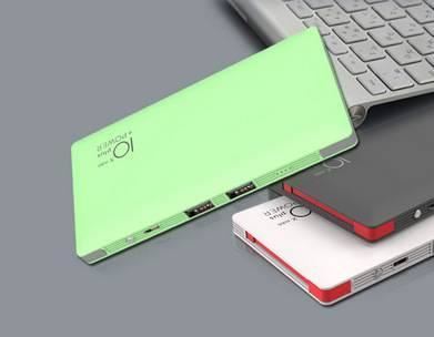 廠家定制超薄聚合物新款通用型帶線移動電源powerbank充電寶
