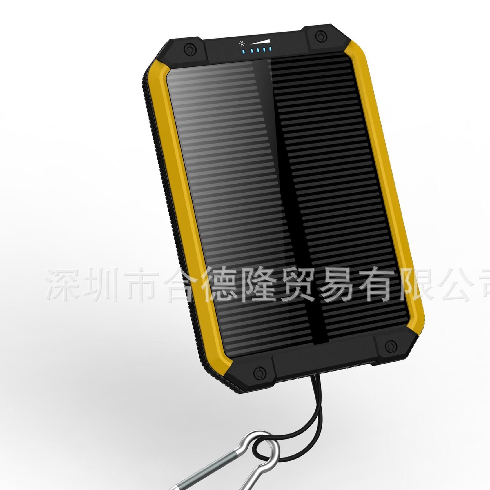 外貿(mào) 專(zhuān)利產(chǎn)品 霸虎太陽(yáng)能充電寶20000mah 手機(jī)移動(dòng)電源批發(fā)