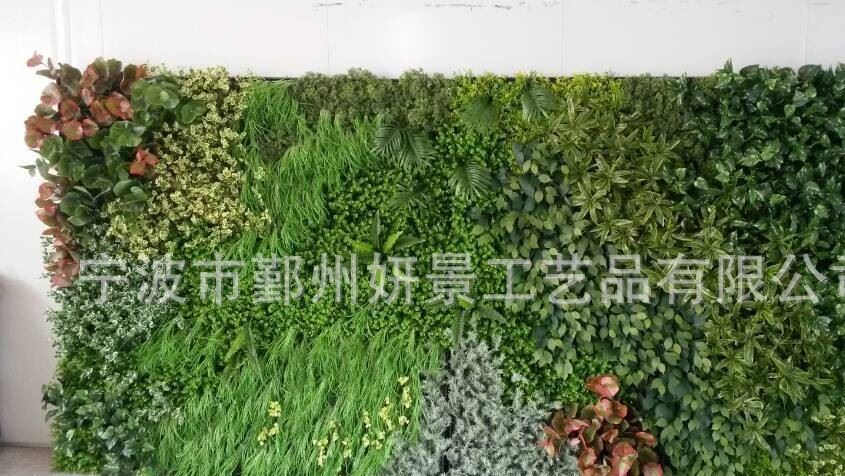 厂家直销仿真草 仿真植物墙装饰 立体植物墙 室外装饰草墙