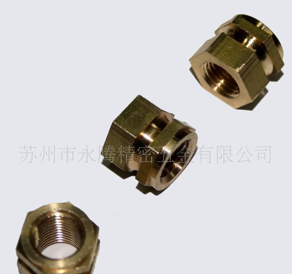 蘇州銅螺母廠家生產(chǎn) 機(jī)械車床嵌件銅螺母支持定做