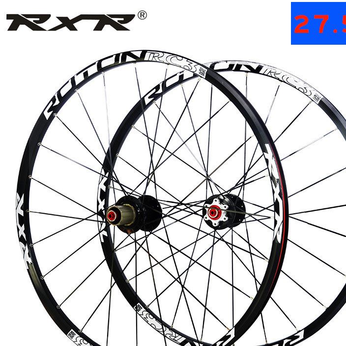 工廠直銷RXR自行車輪轂5培林碟剎輪組27.5寸碳纖維山地車輪組