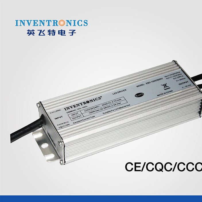 英飛特恒功率100W 防水led調光電源 路燈電源 直銷