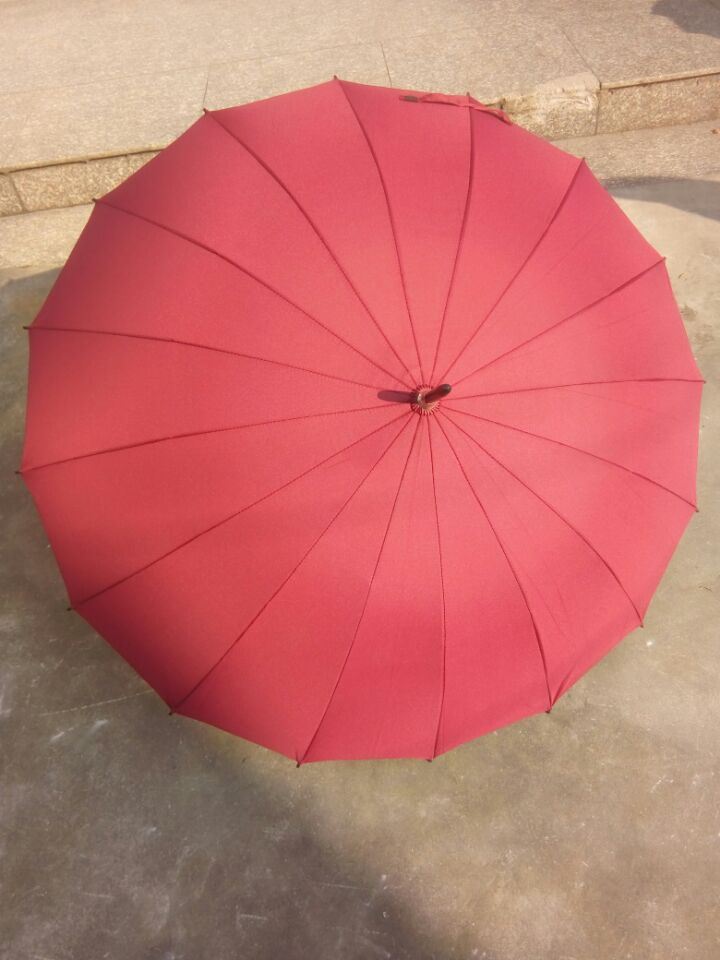 雨傘廠家定制色廣告傘印logo定做16開直桿晴雨長柄自動傘禮品傘