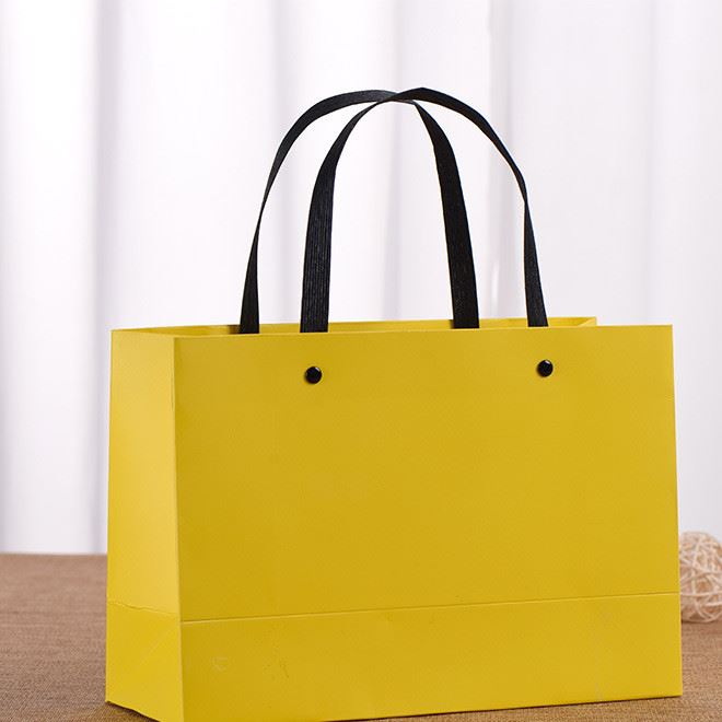 创意空白牛皮纸袋定制服装购物手提袋彩色环保礼品纸袋现货批发