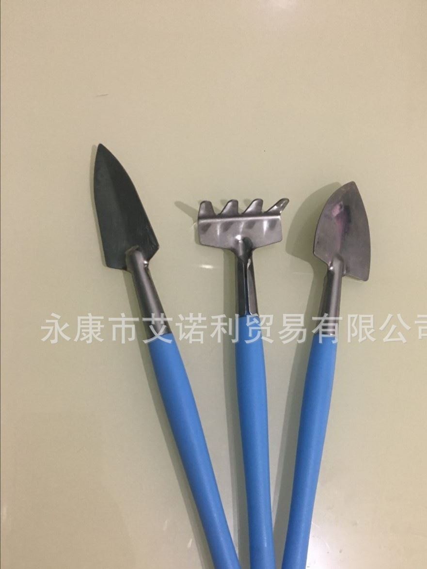 園藝工具塑料手柄三件套兒童園林工具/迷你三件套/鏟/耙/鍬