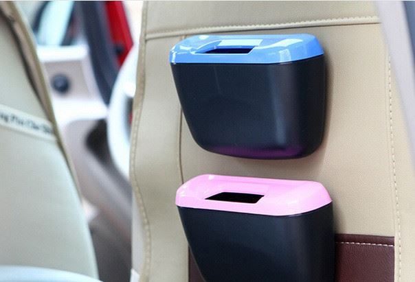 車用垃圾桶 汽車收納盒置物箱 懸掛式汽車儲物盒 廠家直銷