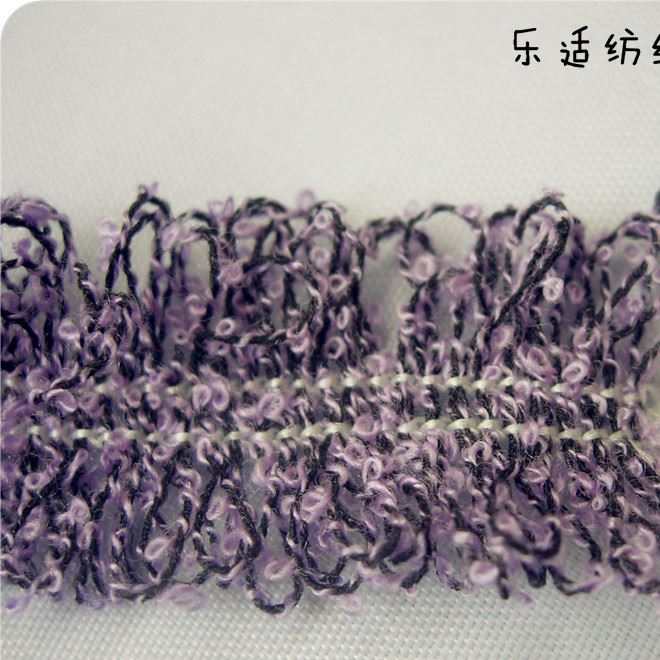 勾編 排須 22MM寬排須 紫色 黑色 尼龍排須 勾編花邊 打圈 排須