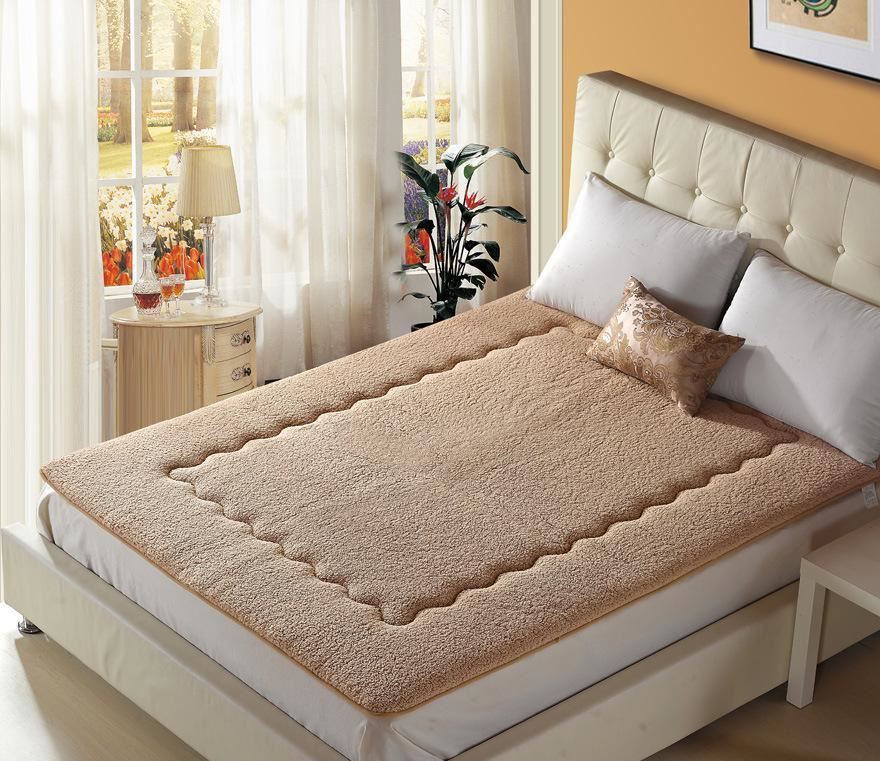 羊羔绒榻榻米床垫学生单人双人地铺加厚保暖床垫可折叠床垫
