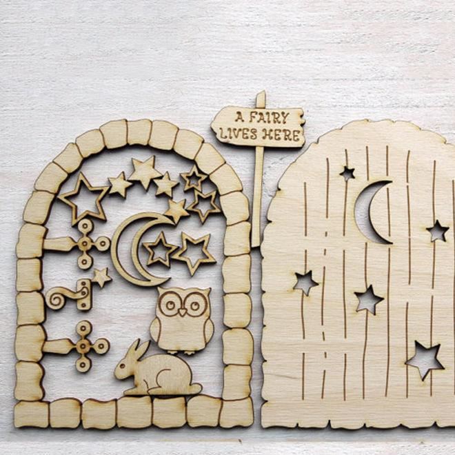 出口订做美式乡村木质镂空雕刻挂件3层2mm厚万圣节木制品摆件