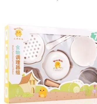 小雞卡迪 嬰兒食物研磨組7件 寶寶輔食KD3090 餐具研磨器