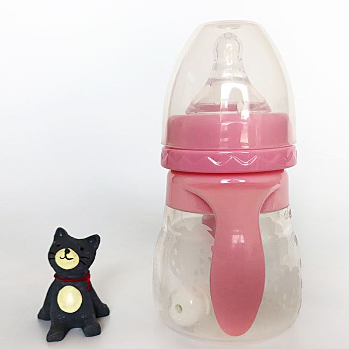 奶瓶150ml母乳實感寬口徑寶寶奶瓶 食品級手柄吸管奶瓶 廠家直銷
