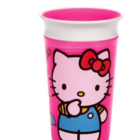 現(xiàn)貨~美國(guó)Munchkin  Hello Kitty 嬰幼兒360吸管杯學(xué)飲杯