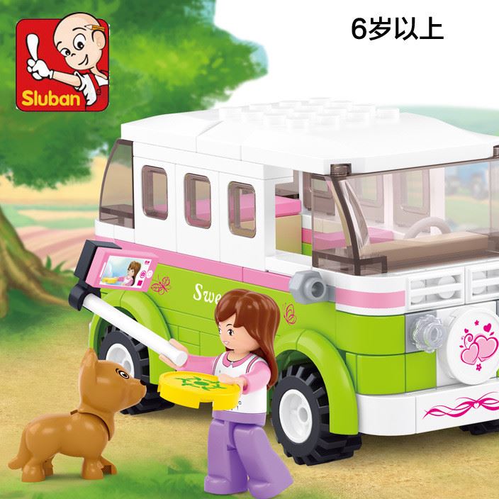 一件代發小魯班拼裝積木女孩0523博樂啟蒙式小孩玩具