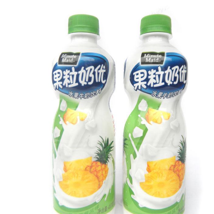 美汁源果粒奶優(yōu) 菠蘿味飲料 450ML 牛奶 批發(fā)