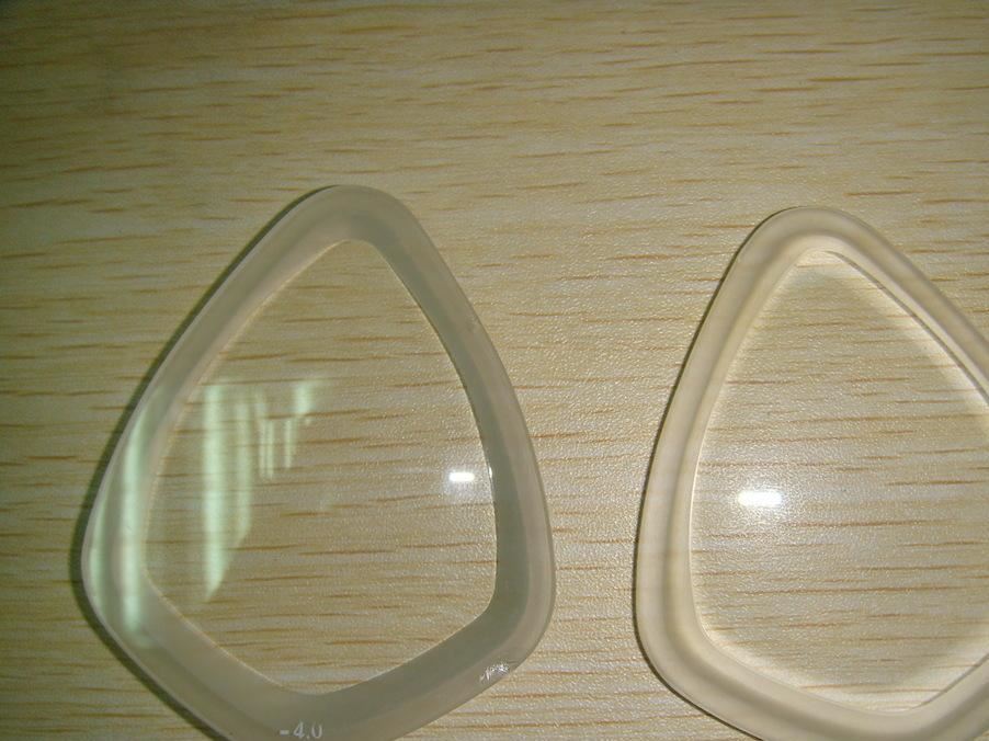 厂家定做供应潜水近视镜片潜水镜平光镜片游泳爱好者玻璃镜片