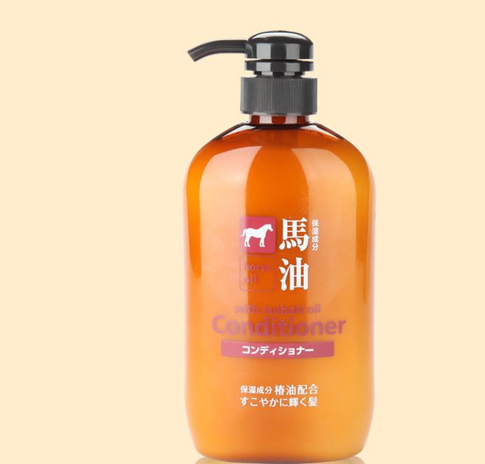 日本原裝熊野油脂馬油護發(fā)素600ml 滋潤保濕