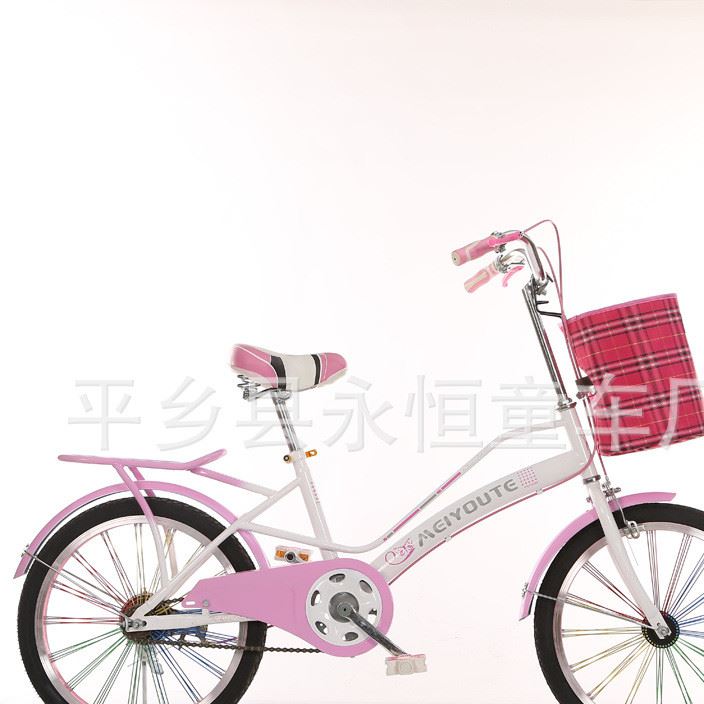 新款麗莎女士輕便車學(xué)生車折疊車學(xué)生車通勤自行車