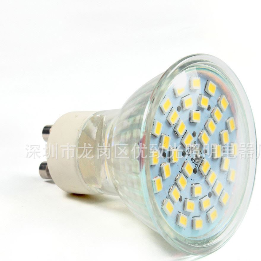 GU10 LED 高壓220~240V 4W 高顯指SMD2835燈珠40顆 LED 玻璃燈杯