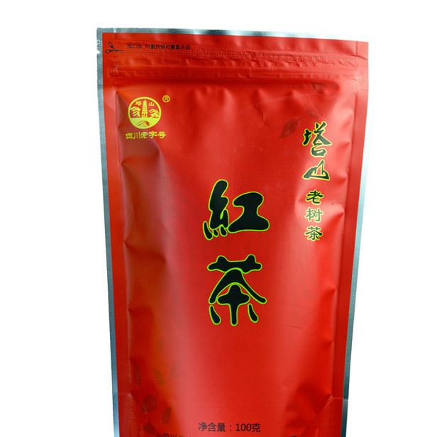 塔山紅茶袋裝100克廠家直銷(xiāo)一件代發(fā)川紅茶高香四川
