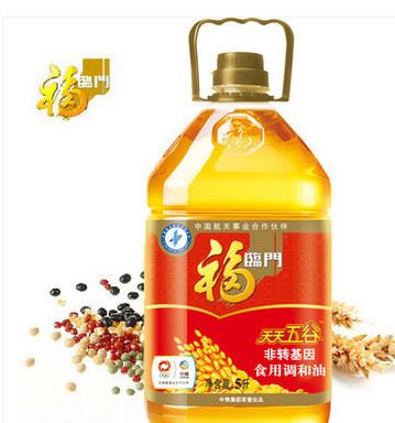 福临门天天五谷调和油5L 非转基因食用油 健康油 批发团购