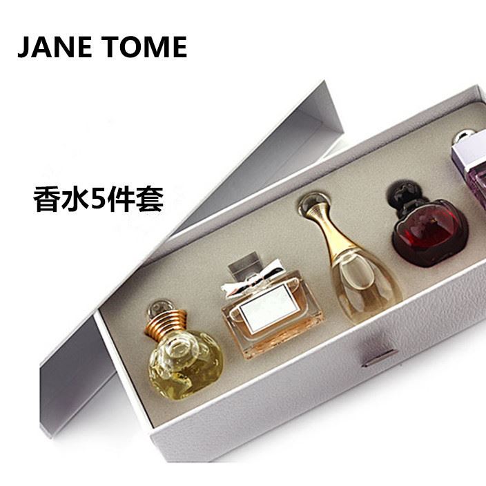 香水5件套裝一件代發  女士清淡型香水 5ml