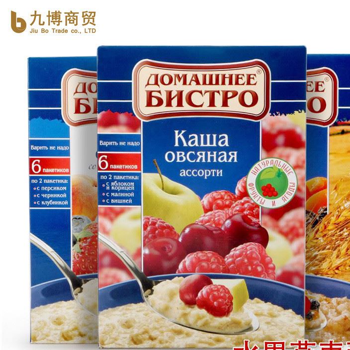 俄羅斯食品批發即食免煮水果燕麥片批發魔芋粥果蔬谷物代餐粥