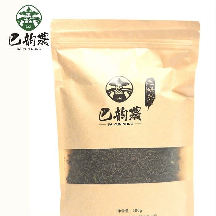 黄山新茶毛峰茶 散装富硒有机绿茶 200g袋装鲜嫩饱满毛峰茶叶批发