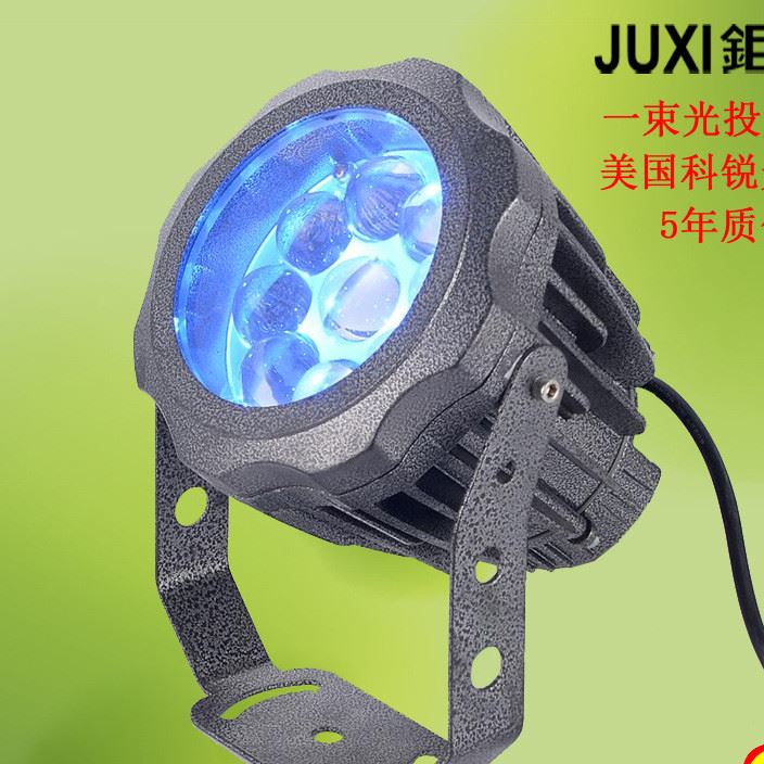 led一束光聚光燈射燈樓頂遠程窄光燈羅馬柱燈戶外防水18W27W36W