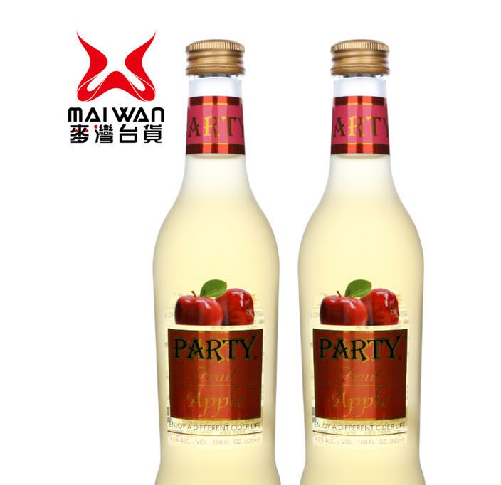 暢銷夏季飲品 臺(tái)灣原裝水果飲料party水果酒 蘋果派對(duì)水果酒