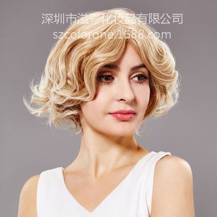WS2541 歐美卷 蓬松半頭套假發 短款 蘑菇頭 bobo頭 現貨批發