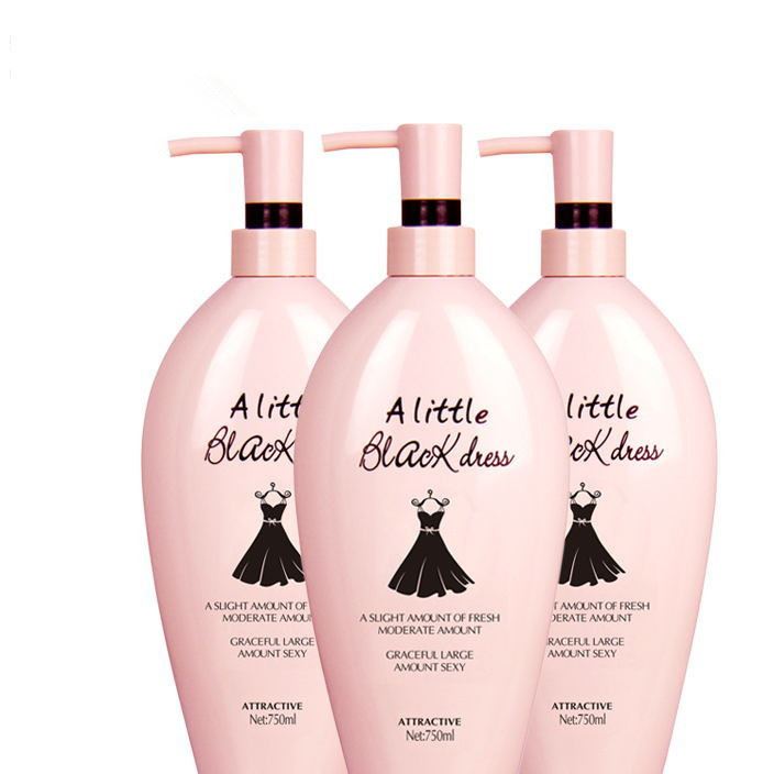小黑裙洗发水护发素沐浴露3瓶套装厂家批发美发用品500ml3