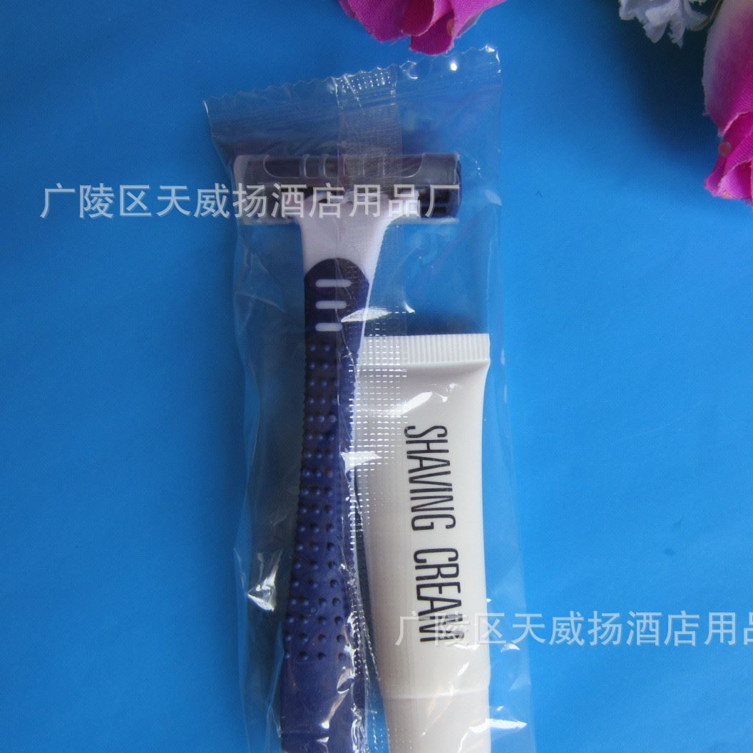 酒店賓館一次性用品一次性剃須刀剃須膏 旅游必備多款式批發(fā)