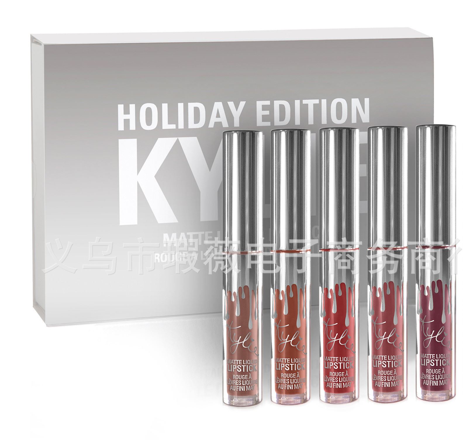 新款kylie圣誕假日版Holiday Edition啞光唇彩唇蜜眼影套裝現(xiàn)貨