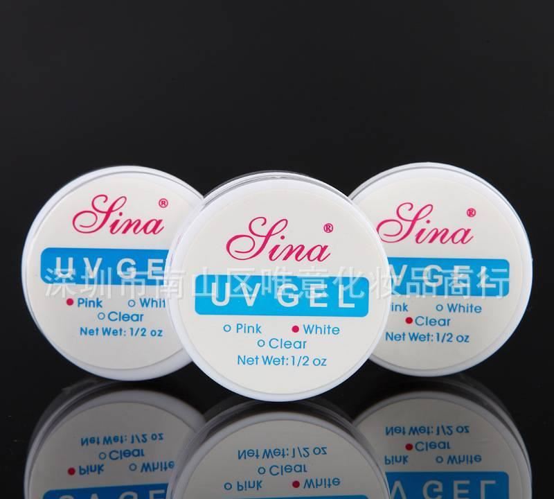 美甲用品批發(fā) UV光療延長(zhǎng)膠 指甲膠 水晶甲 光療甲必備 3色可選